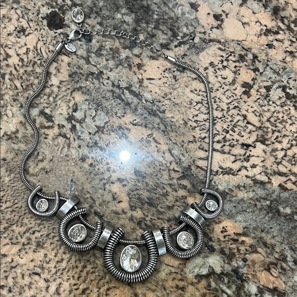 Lia Sophia Jewelry - Lia Sophia Silver Necklace with Crystal Accents